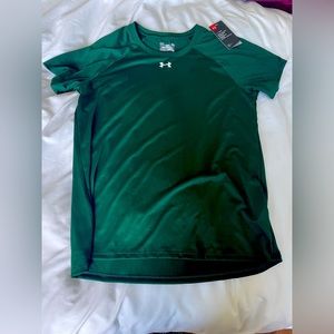 Women’s under armor, large active top green